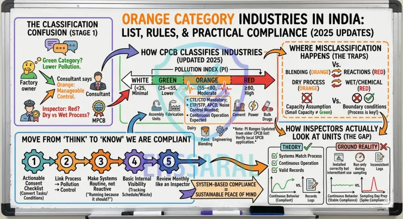 Orange Category Industries in India (2025): List, Rules & Compliance Guide